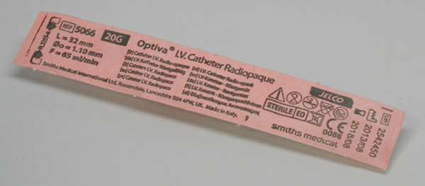Picture of Optiva IV Catheter 20G x 32mm 5066 Each