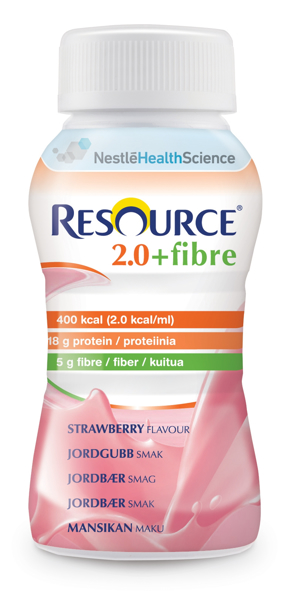 Picture of Resource 2.0 + Fibre Strawberry 200ml C/24